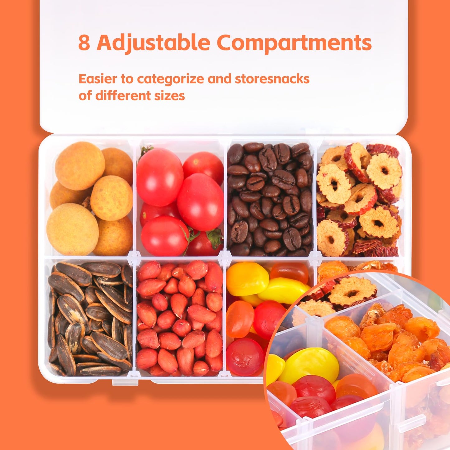 AQSXO 4 Pcs Snack Box Container.