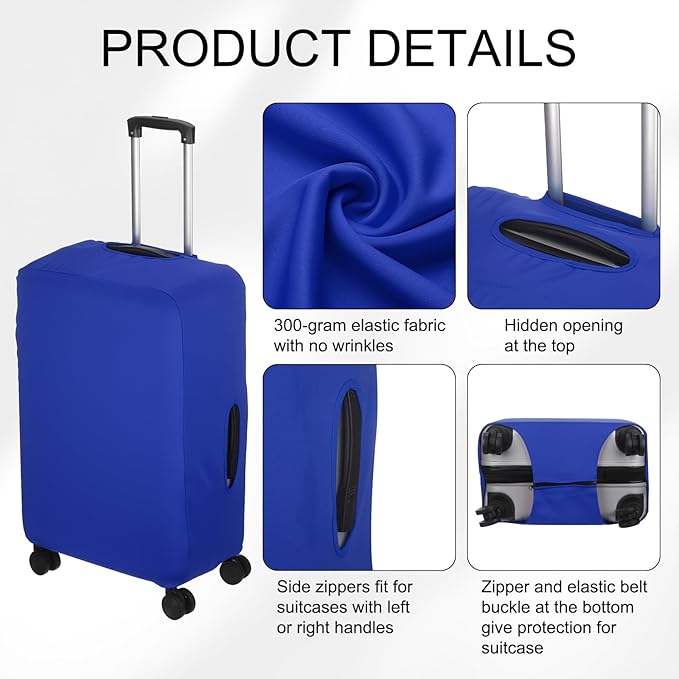 uxcell Travel Luggage Cover, Washable Suitcase Covers for Luggage Anti-scratch Suitcase Protector Elastic Baggage Protective, Fits 29-32 Inch Suit Case, Blue