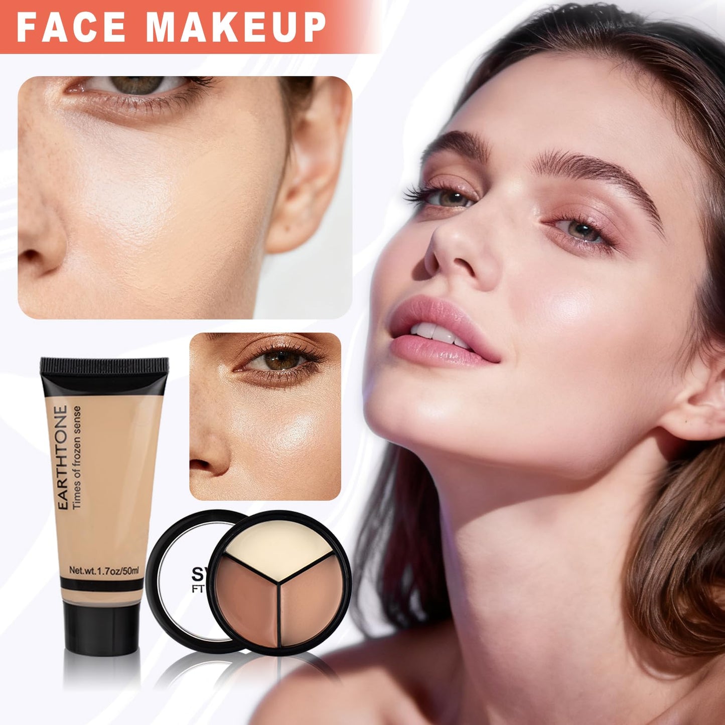 Makeup Kit for Teen Girls MakeUp Gift Set for Beginners with Foundation, Eyeshadow, Lipstick, Eyeliner, Mascara, Brushes, Makeup Kits for Women Full Kit