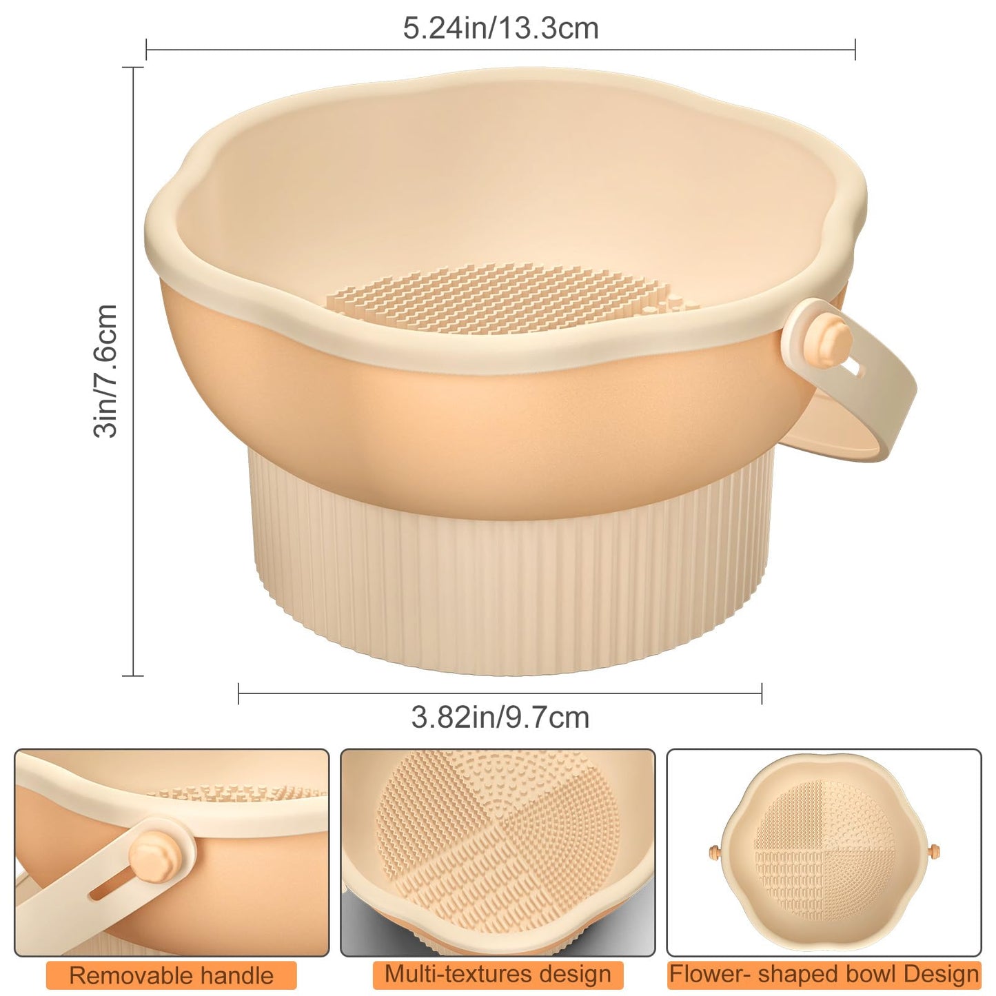 Senbowe Electric Makeup Brush Cleaner and 3 in 1 Makeup Brush Cleaner Bowl