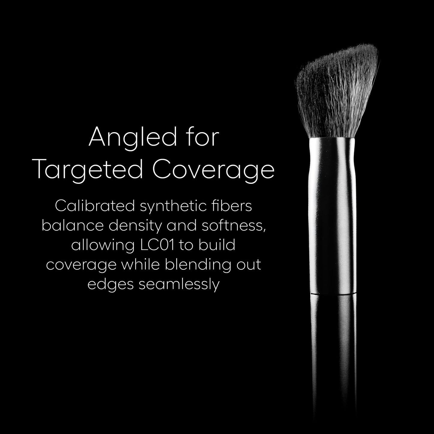 rephr LC 01 Concealer Brush, Synthetic Bristles, designed for Liquids and Cream Based Products