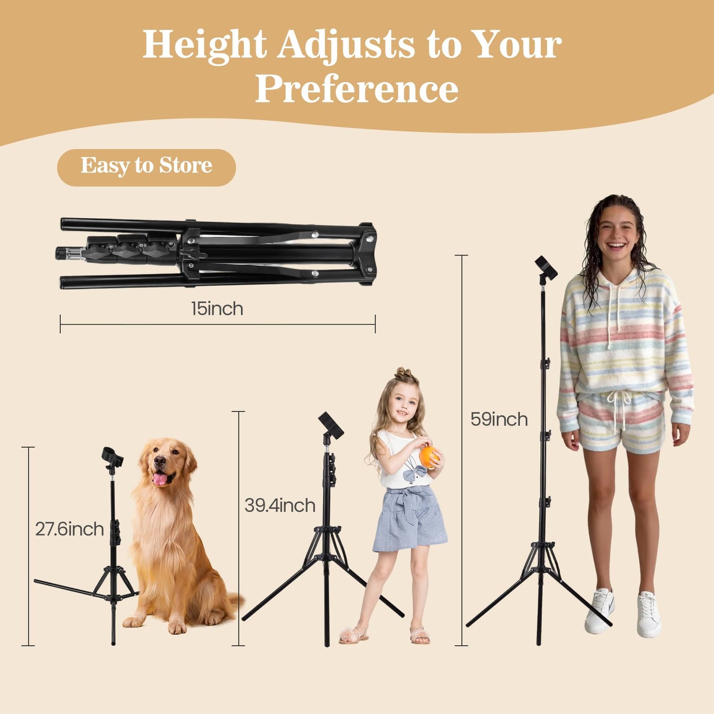BUDSTR Hair Dryer Stand, Thickened Heavy Duty Metal Blow Dryer Holder with Reinforced Universal Anti-Scratch Clip, Anti-Tip Triangle Base for Bathroom, Vanity, Makeup Room, Home Hair Styling, Pet Grooming