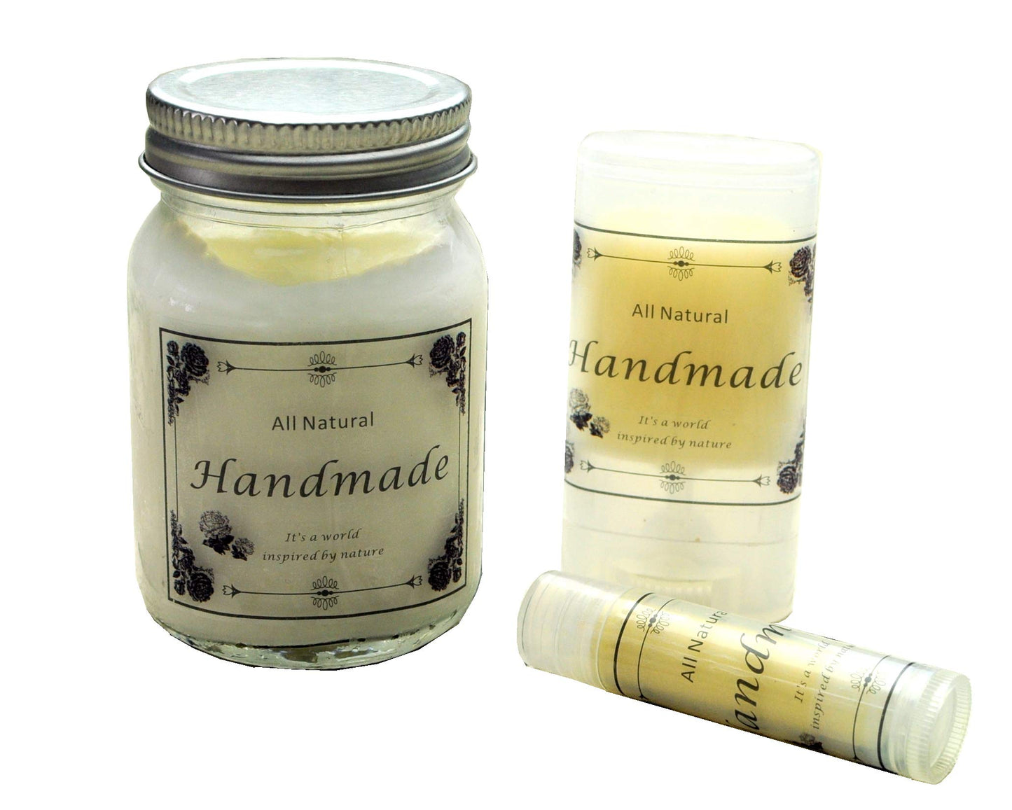 ZZYBIA Handmade Clear Adhesive Labels Sticker for All DIY Products Containers Tubes 50pcs