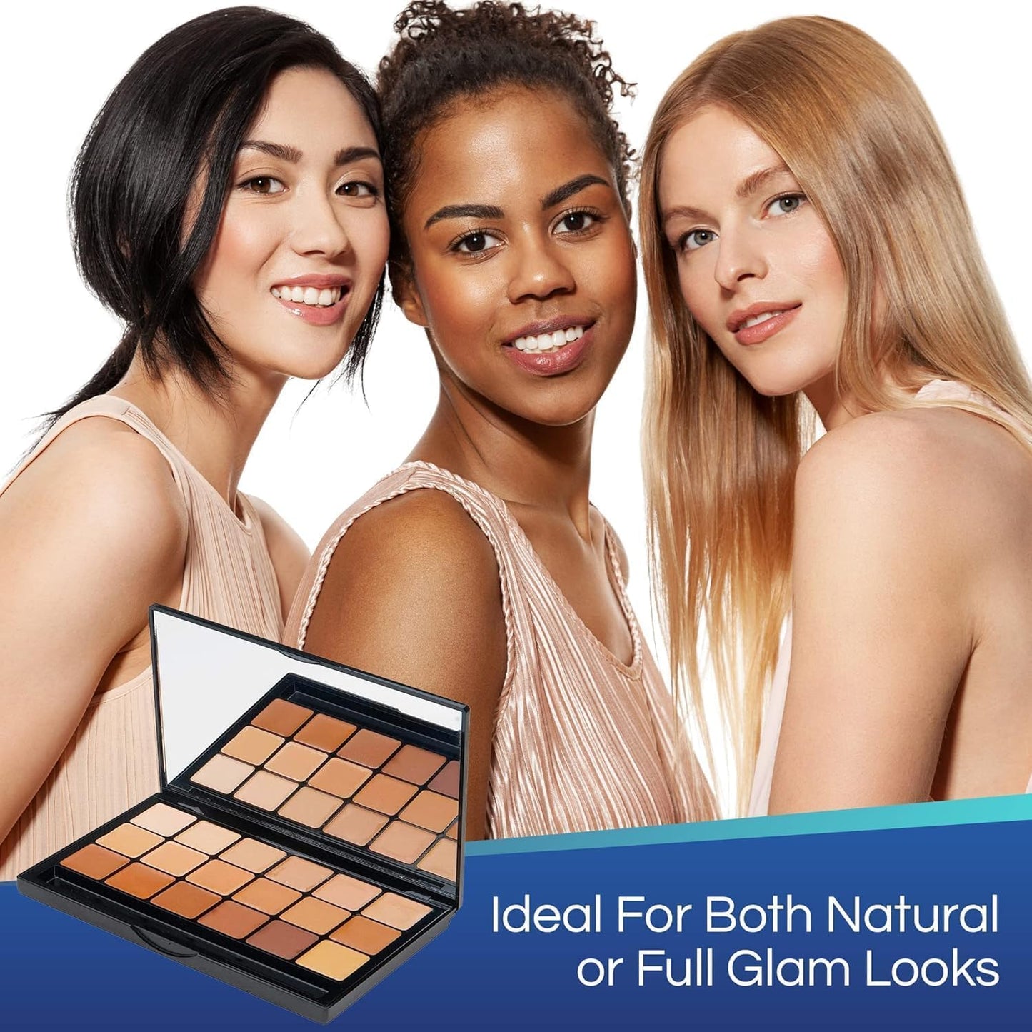 Graftobian Neutral HD Glamour Creme Foundation Super Palette - 18 High Definition Cream Makeup Shades