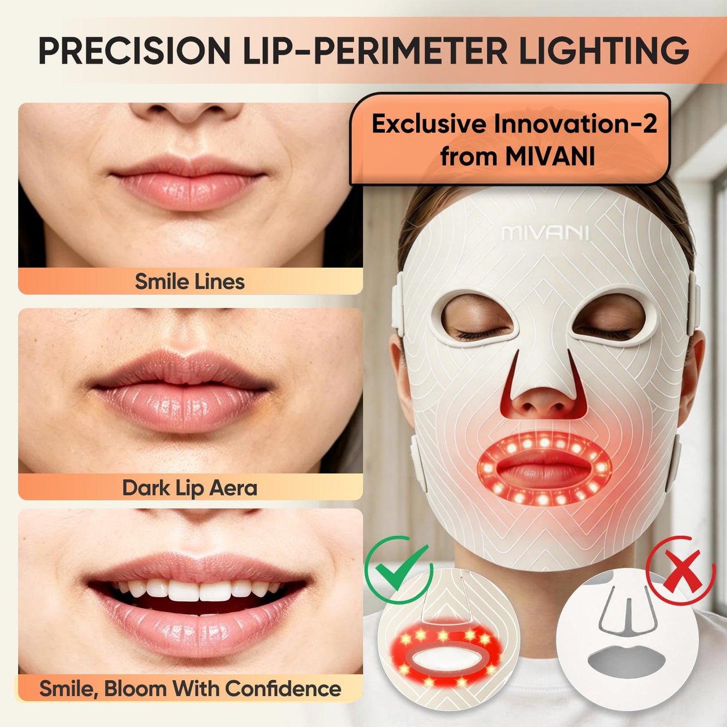 Red Light Therapy Mask for Face, 8 Modes LED Face Mask with 850nm NIR, 368 LEDs Red & Blue Light Therapy for Wrinkles Acne at Home Device, Timing Function Eye-Protection & 2600mAh Rechargeable Remote