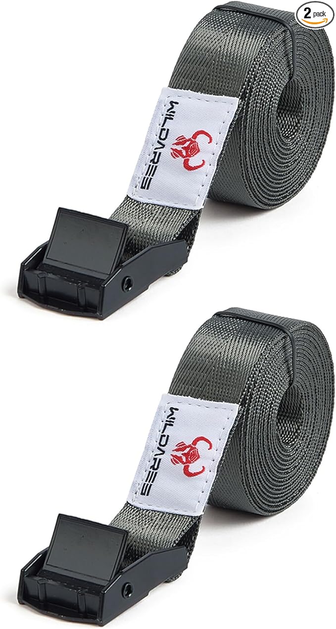 1" x 6.6' Trail Camera Strap,1800 lbs,Heavy-Duty Game Camera Strap,Tree Belts,Durable Nylon Fiber,Alloy Buckle (Brown 2Pcs)