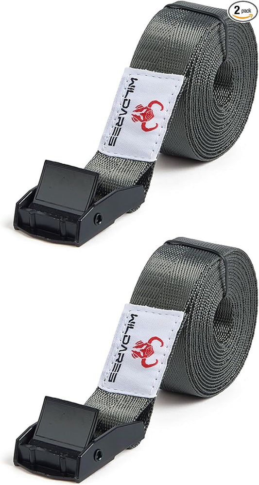 1" x 6.6' Trail Camera Strap,1800 lbs,Heavy-Duty Game Camera Strap,Tree Belts,Durable Nylon Fiber,Alloy Buckle (Brown 2Pcs)