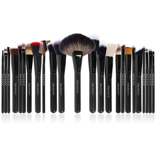 SHANY Makeup Brushes The Masterpiece Pro Signature Makeup Brush Set - Foundation Powder Concealers Eye Shadow brushes, Synthetic Bristle with Wooden handles, No Packaging - 24pcs