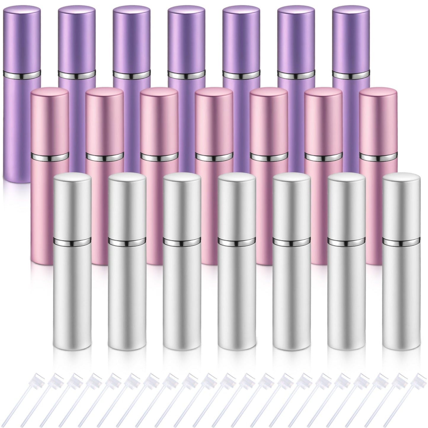 Tessco for you 21 Pcs Atomizer Perfume Bottles 5 ml Mini Atomizer Sprayer for Perfume Bulk Refillable with Pump for Travel Outgoing (Mixed Color)