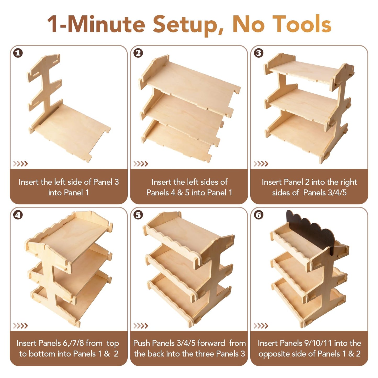 Idcymoul Cookie Display Stand, 3 Tiered Sturdy Wooden Stand with Chalkboard Sign for Bakers, Vendor Booths, Craft Fairs & Farmers Markets, 6.5inch Interval Display for Cookies, Cupcakes & Pastries