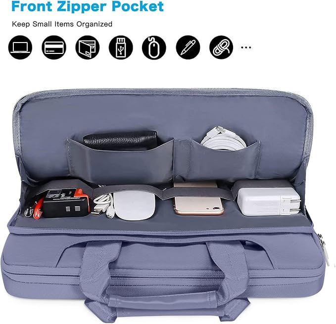 MOSISO 360 Protective Laptop Shoulder Bag Compatible with MacBook Air 15 M4 A3241 M3 A3114 M2 A2941/Pro 16 inch M4 M3 M2 M1, 15-15.6 inch Notebook,Matching Color Sleeve with Belt, Lavender Gray