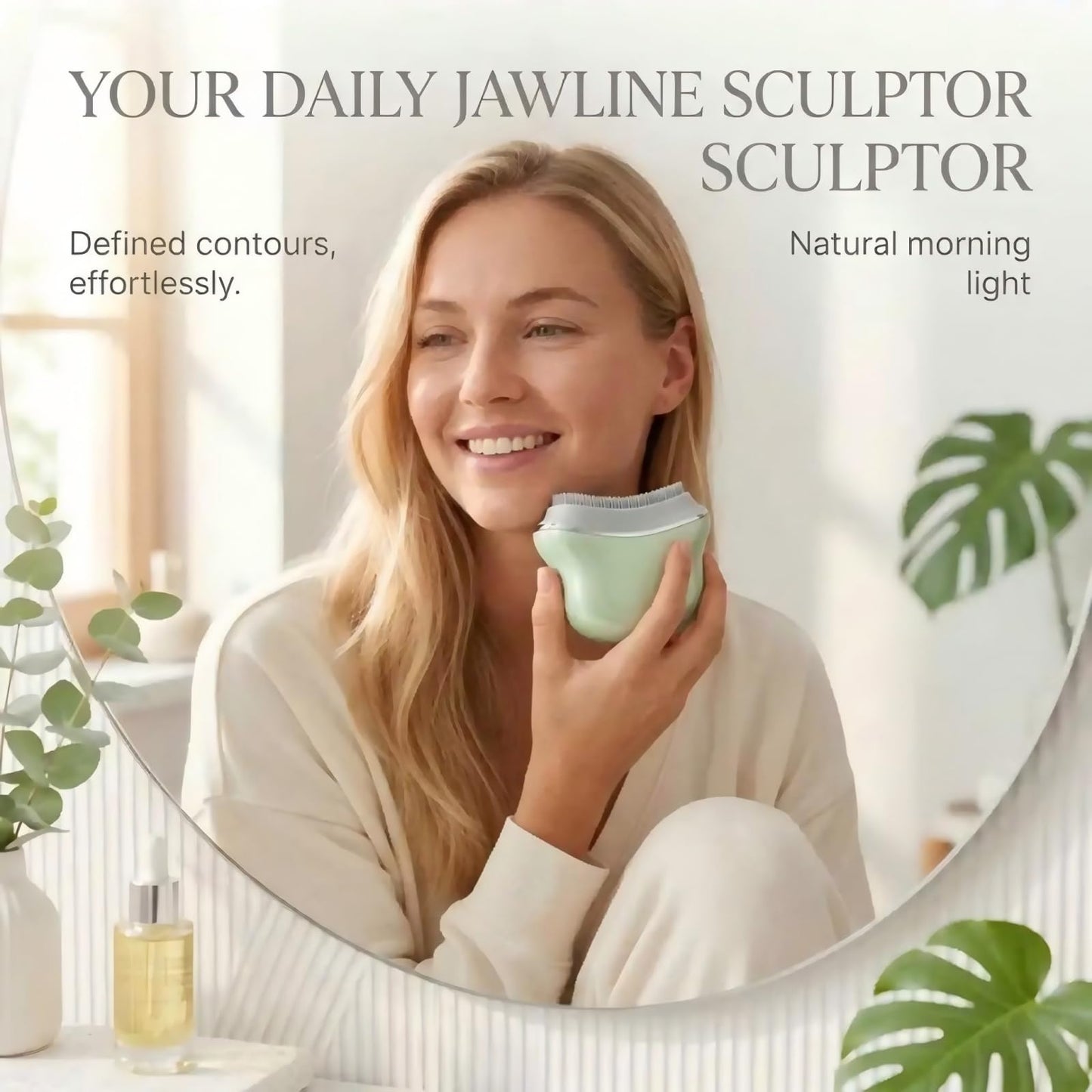 Multi Silicone Facial Cleansing Brush,Lymphatic Face Brush-Anti Puffiness,Lymphatic Drainage,Detox,Lift,Sculpting Jawline，Improves Skin Glow,Absorption,Cleansing、Scrubber and Face Massaging