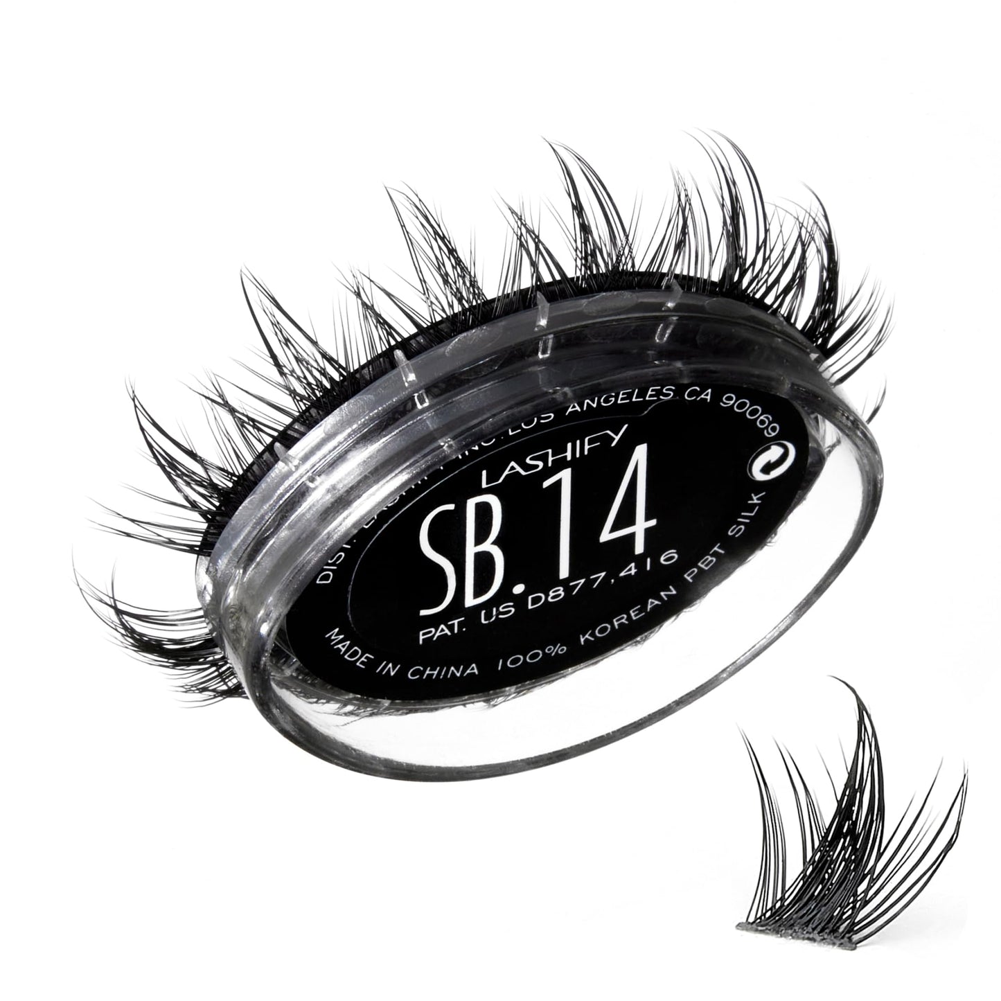 Lashify Star Burst 14mm Gossamer DIY Eyelash Extensions Refill, The Ultimate Multi-Length Multi Layered Lash, Black, Easy False Lashes