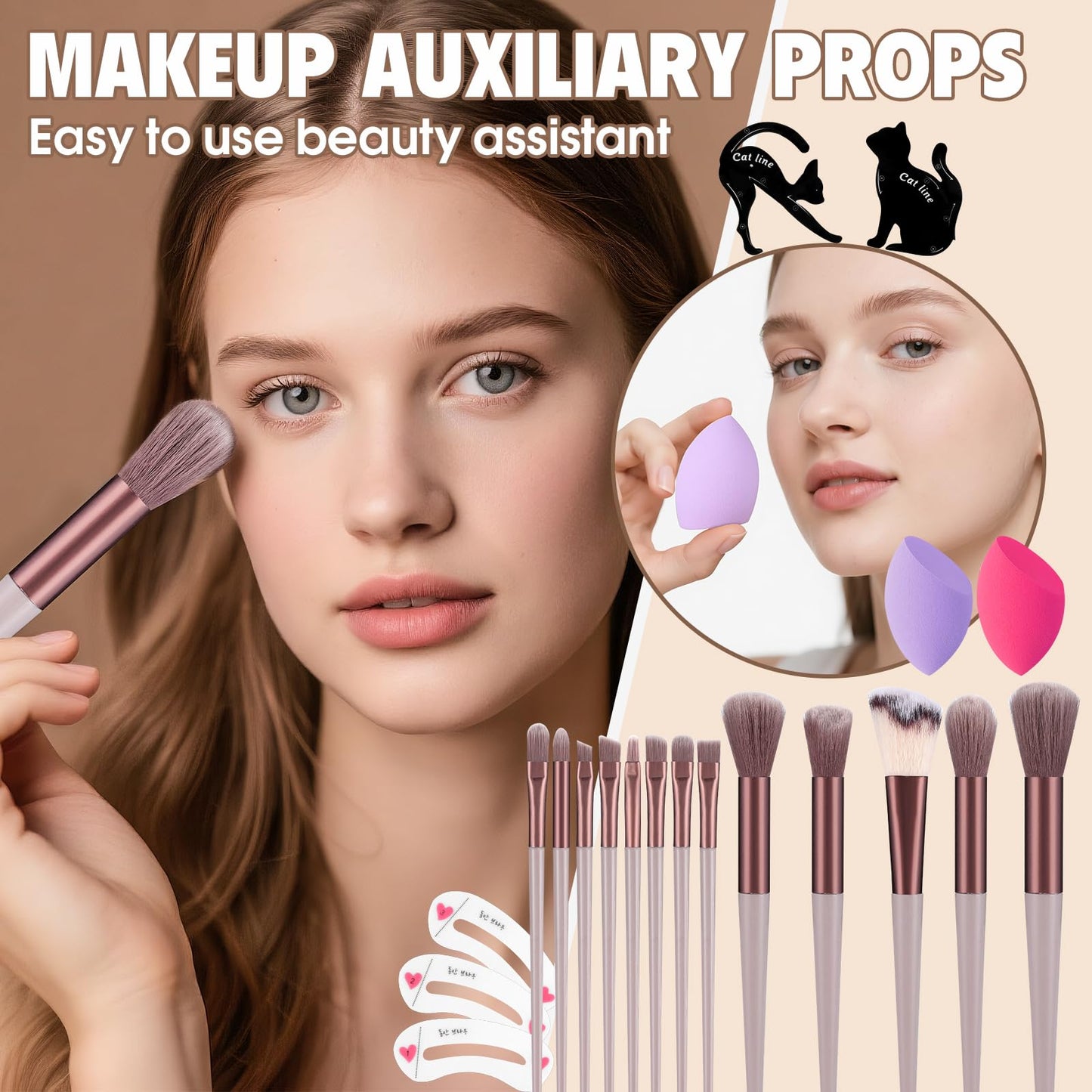 Makeup Kit for Women Full Kit Include Foundation Eyeshadow Palette Makeup Brushes Makeup Sets for Teens Girls, All In One Makeup Gift Set for Women and Beginner, Thank You Gifts, Graduation Gifts