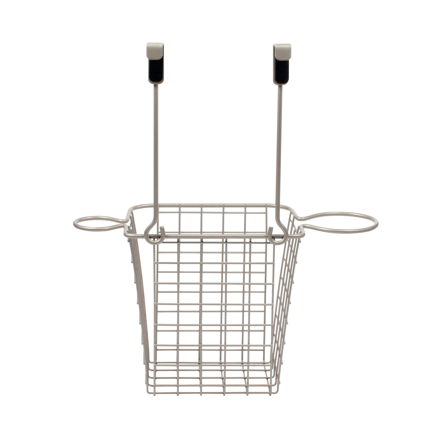 Spectrum Grid Over the Cabinet Styling Station (Satin Nickel) - Tall Bathroom & Under Sink Organizer for Hair Dryer, Beauty Tools, Accessories, & Home Essentials
