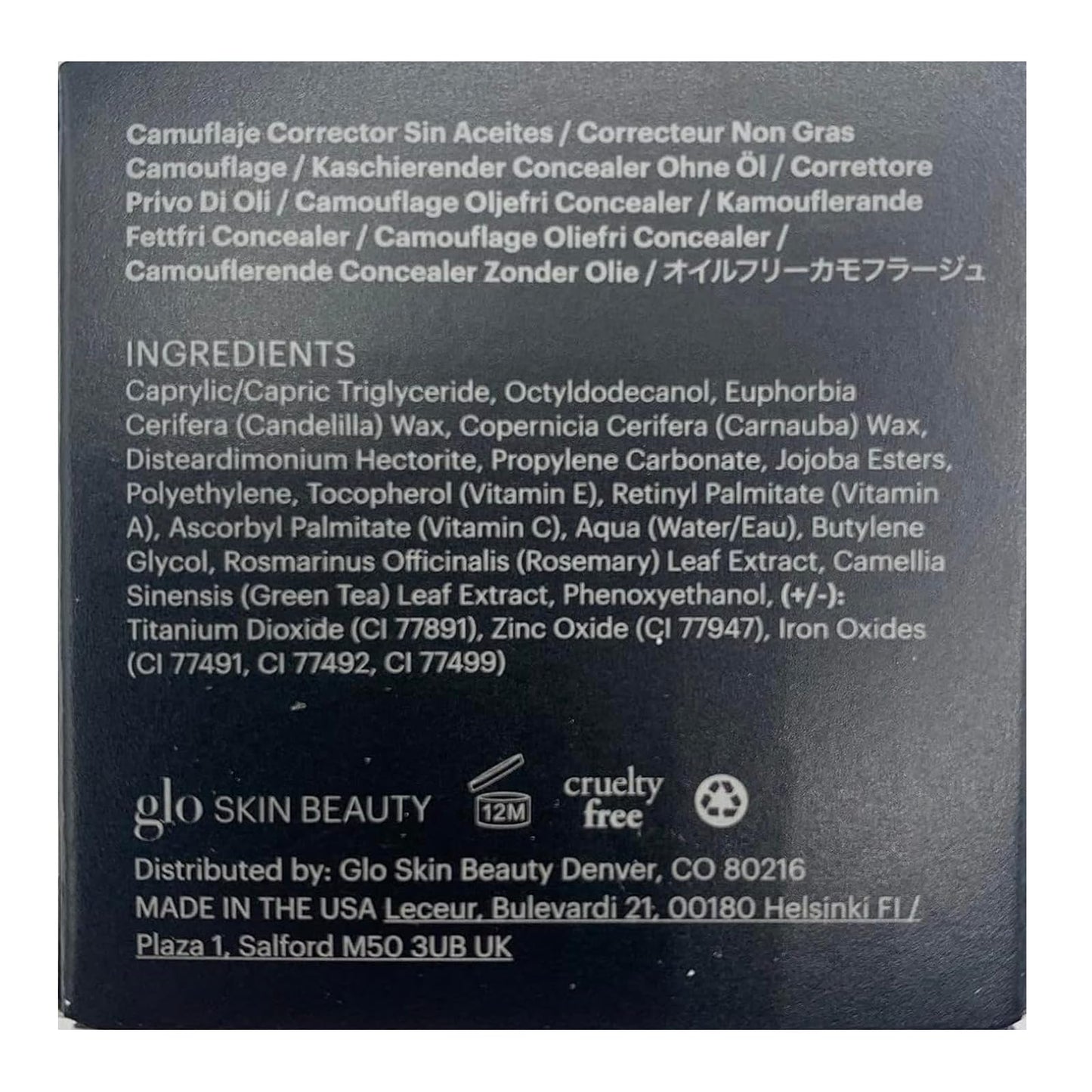 Glo Skin Beauty Oil-Free Camouflage Concealer - Correct and Conceal Imperfections, Blemishes & Dark Spots, Nourishing Makeup for a More Even Complexion (Tawny)