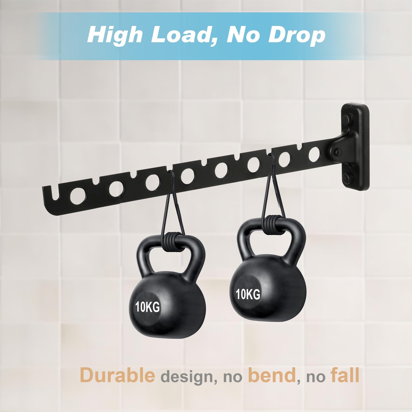 Alise Clothes Drying Rack Wall Mounted Coat Hanger Black,Foldable Hangers Rack Clothes Hook Closet Storage Organizer,Swivel Space Saving Clothes Hanger Rack for Bedroom Bathroom Laundry,2 Pack