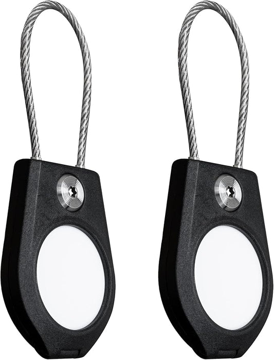 TagVault™ AirTag Security Cable (2 Pack) - The Secure AirTag Wire Cable Holder | Machined Torx Screw, Waterproof, Compact | Great for Luggage, Keys, Backpacks & More | Elevation Lab