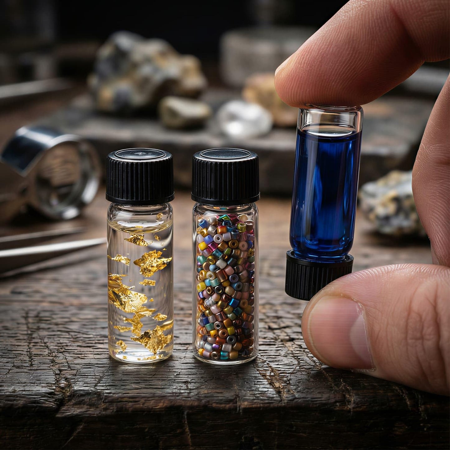 100Pcs 8ml 2 Dram Glass Vials with Screw Caps - Small Clear Sample Bottles for Essential Oils, Beads, and Crafts - Leak Proof Mini Storage Containers for Jewelry Findings, Spices, and Party Favors