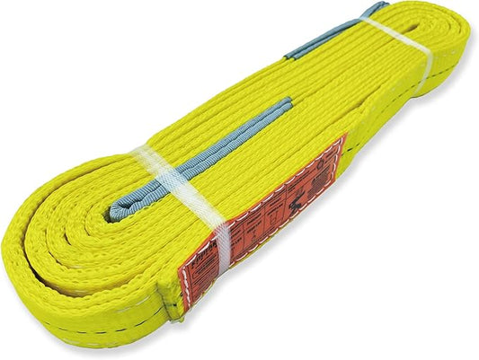 2-Ply Lifting Straps 2”x 10 ft Webbing Sling Tree Saver 1Pack Heavy Duty Web Strap Rigging Moving Towing Hoisting Gear KODIAK STRAPS