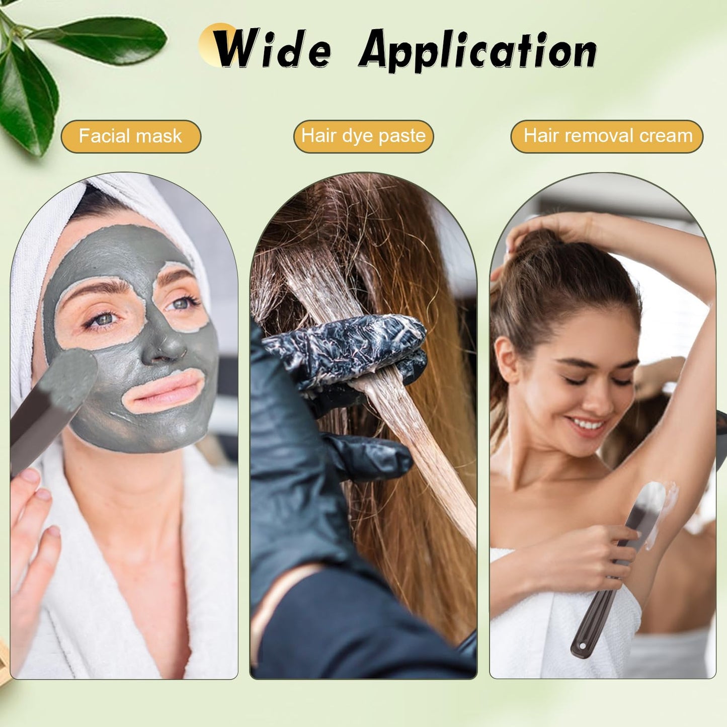 BOSMIOW 8Pcs Black Facial Mask Mixing Bowl with 8Pcs Spatulas,Silicone Mud Mask DIY Containers,Skincare Products Makeup Kit,Cosmetic Beauty Tool for Home Use,Salon,SPA,Microwavable