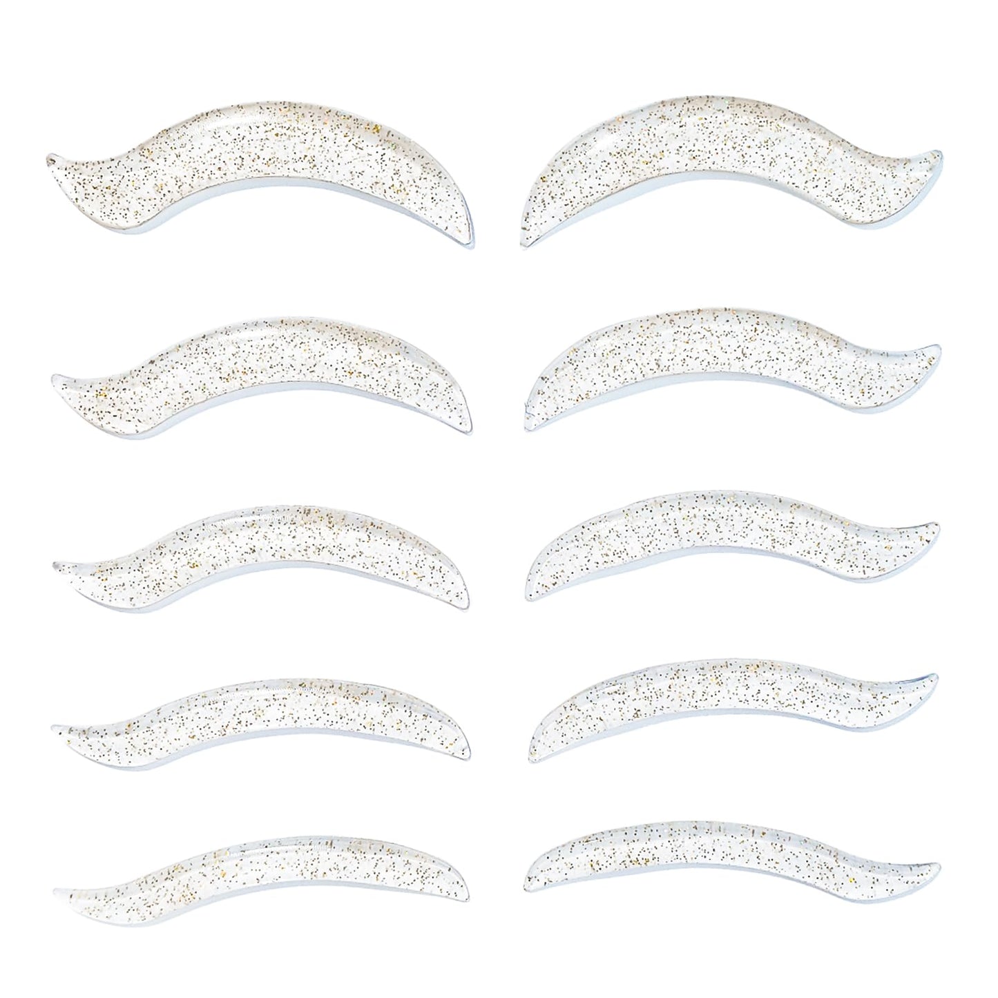 Libeauty Lash Lift Rods, Korean Glueless Lash Lift Pads, Designed for Open-Eye Eyelash Lift, Self Adhesive Eyelash Perm Rods, Eyelash Lifting Tools & Supplies, 5 Sizes Clear