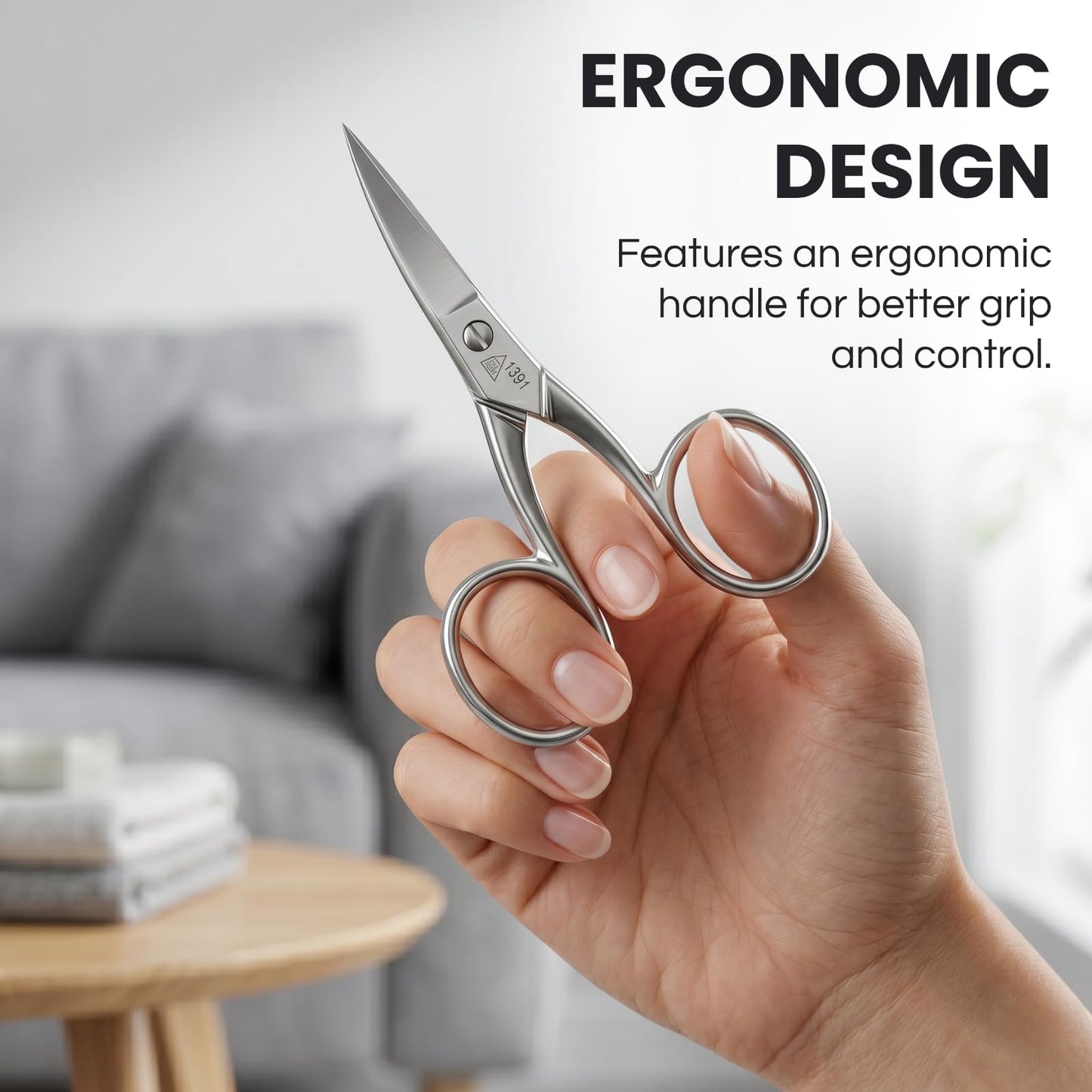 Erbe Large Heavy Duty Toenail Scissors German Pedicure Toe Nail Cutter. Made in Germany, Solingen