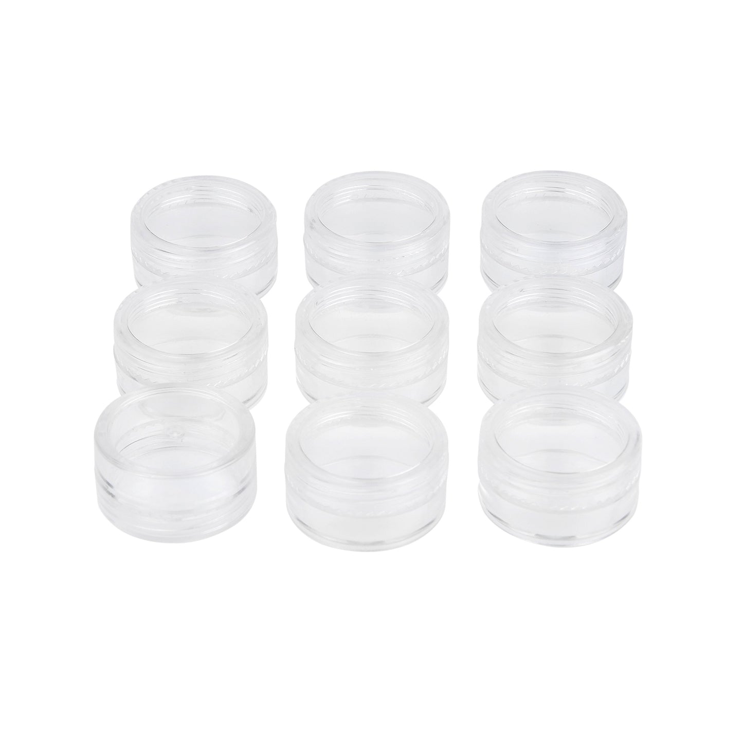 Kare & Kind 48 packs DIY Natural Empty Lip Balm Container pot jars, Cosmetic Containers, with Clear Screw Cap Lids, 5 GRAM, Including lip balm stickers (48 Jars + 96 Ashesive labels, Transparent)