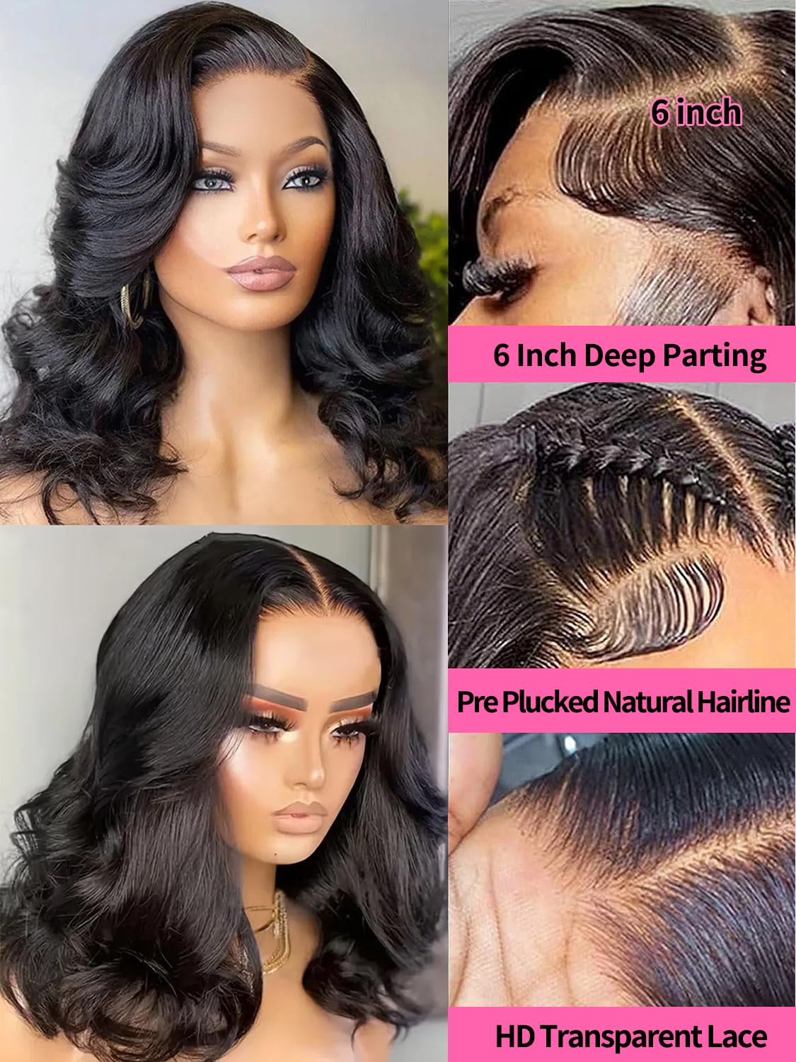 Fongly Body Wave Lace Front Wigs Human Hair 13x6 Lace Front Wigs Human Hair