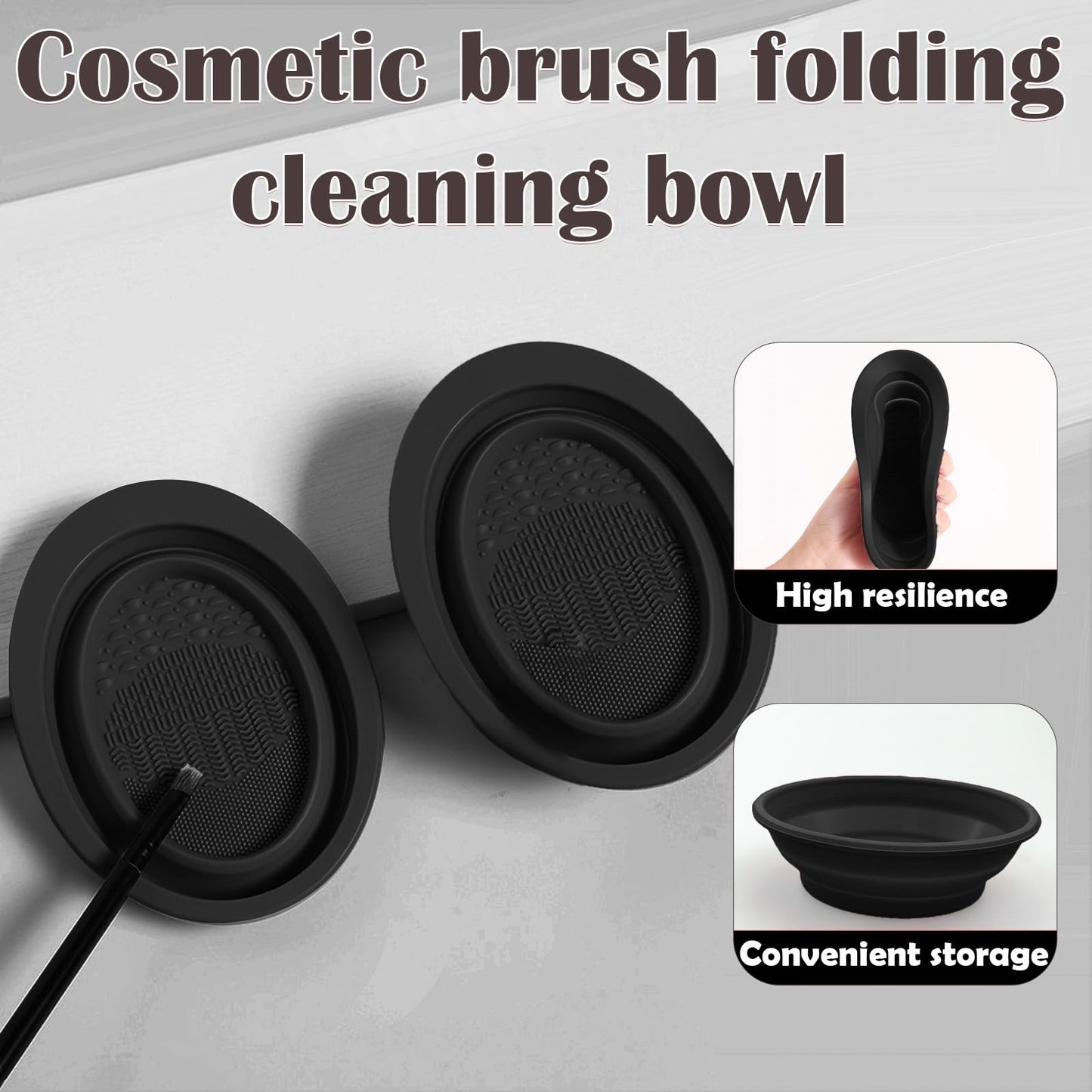 GZIXBDA Makeup Brush Set, 48Pcs Makeup Tool Set Premium Synthetic Foundation Concealers Powder Eye Shadows Makeup Brushes Kit for for Beginner Professional, Black