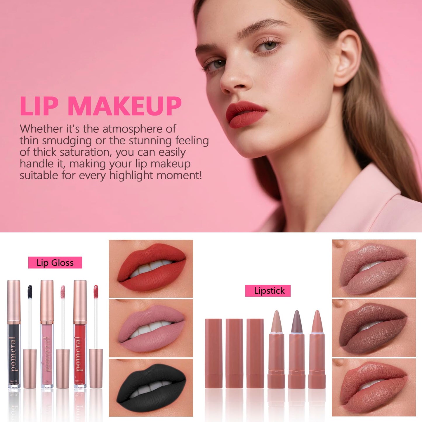 Makeup Kit For Women Full Kit, Makeup Set For Girls Teen Women, Makeup Gift Set With Eyeshadow Palette, Foundation, Concealer, Lipstick, Brushes (12 color makep kit)