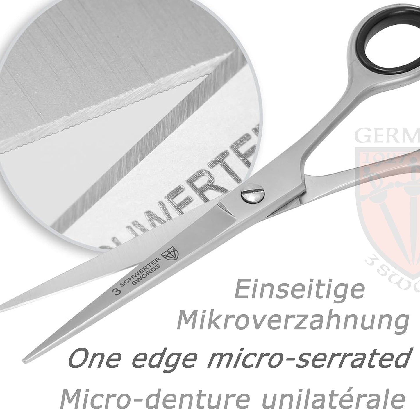 3 Swords Germany - Brand quality professional HAIR scissors, extra sharp