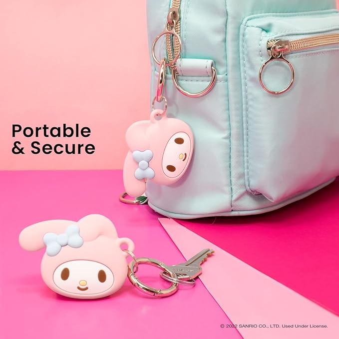 iFace Sanrio Friends Special Edition Silicone Protective Cover [ Compatible with Apple AirTag ][Cute Character Case] [Carabiner Keychain Clip Included] - My Melody