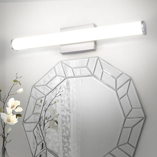 ASD 24" LED Linear Vanity Light Fixture, Modern Bathroom Sconce — 3 Color 3000K-5000K, Dimmable, 25W 1750LM, Energy Star & ETL Listed — Over Mirror Makeup Slim Bar for Bedroom, Cabinets — Nickel