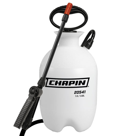 Chapin 20541 Pump Sprayer, 1‑Gallon, Foaming, Lawn & Garden, Translucent Poly Tank, Adjustable Nozzles, Anti‑Clog Filter, 12" Wand & 34" Reinforced Hose for Weed, Pest & Fertilizer Applications