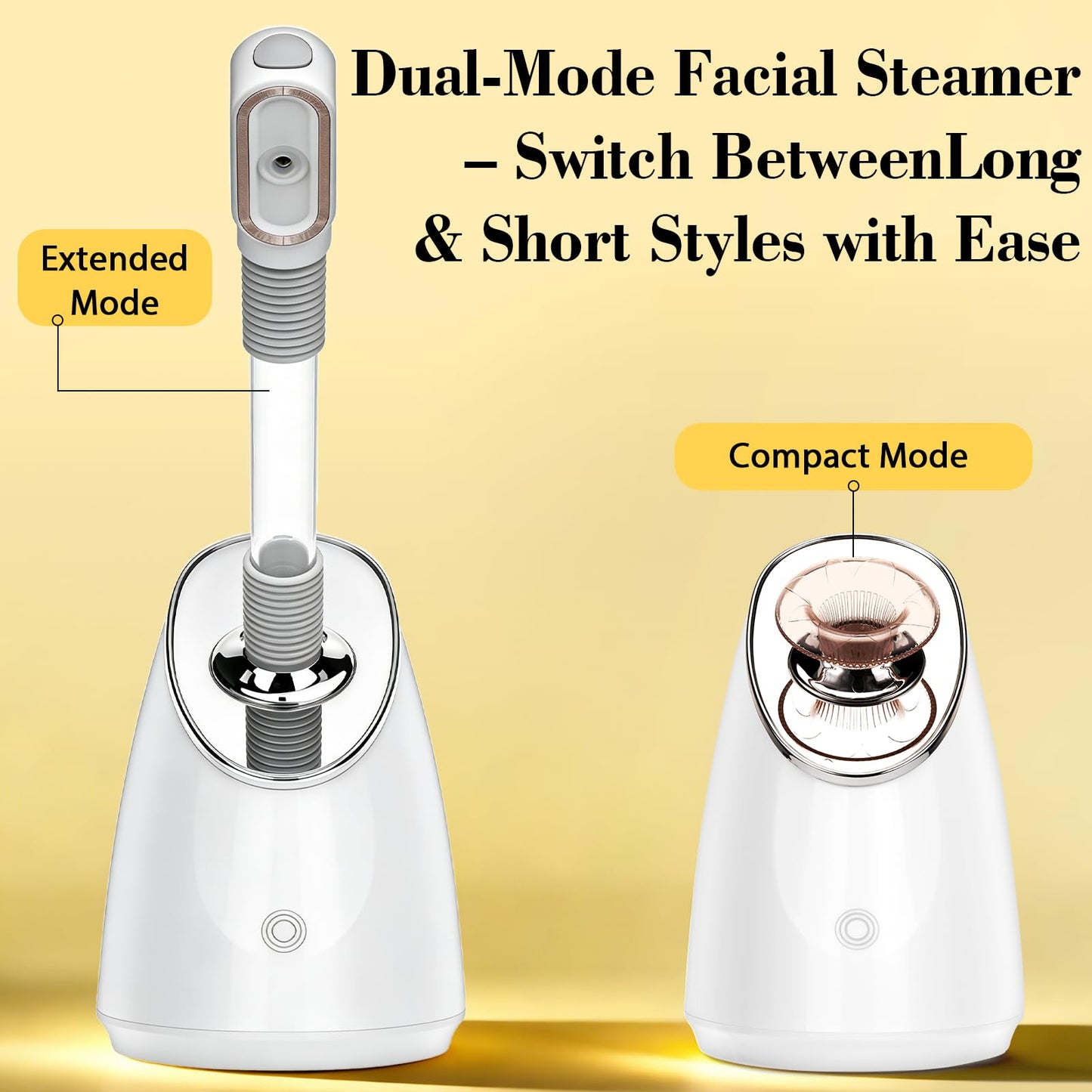 Pjordo Facial Steamer Spa Kit, Nano Ionic Face Steamer for Deep Cleaning Unclogs Pores, Warm Mist Humidifier Steamer for Face Home Sauna SPA, Self Care Gifts for Women