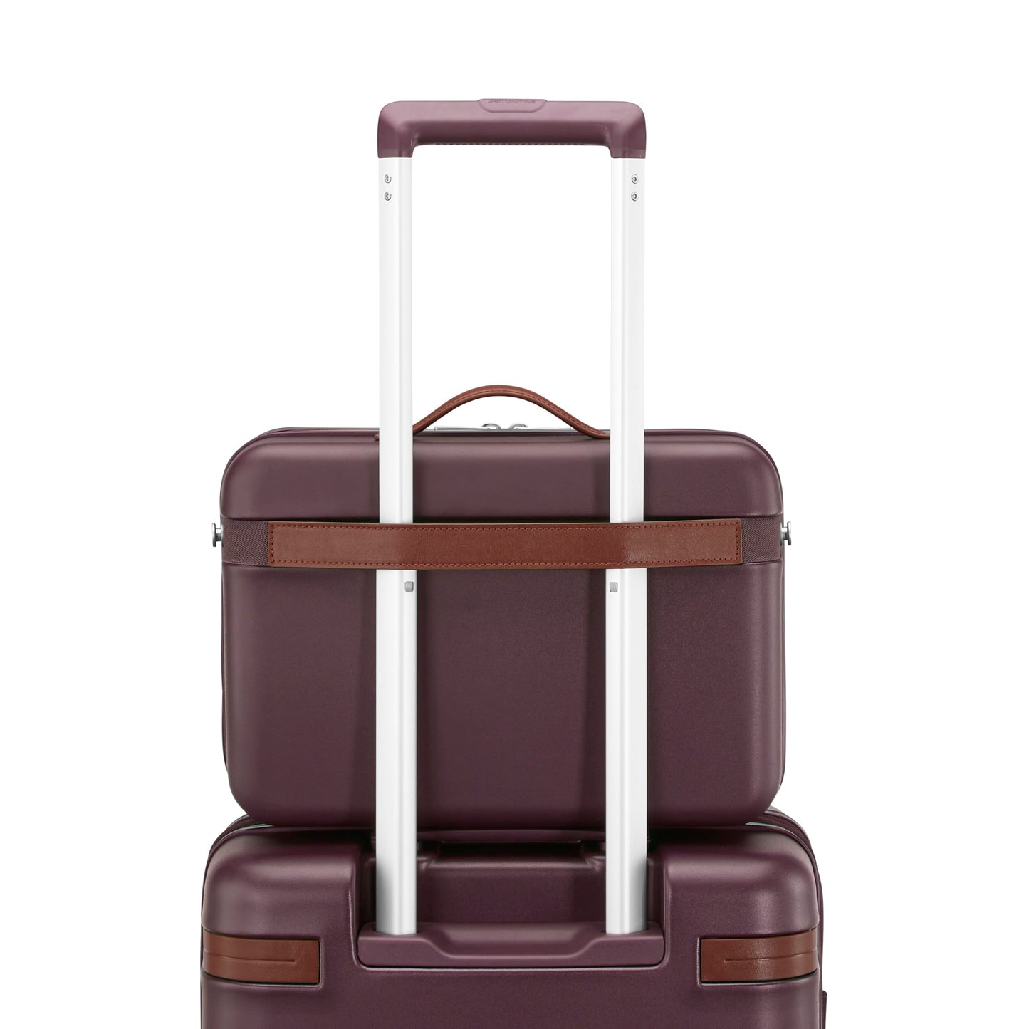 Samsonite Virtuosa Hardside Train Case, Crossbody Travel Makeup Case with Removable Strap, Merlot