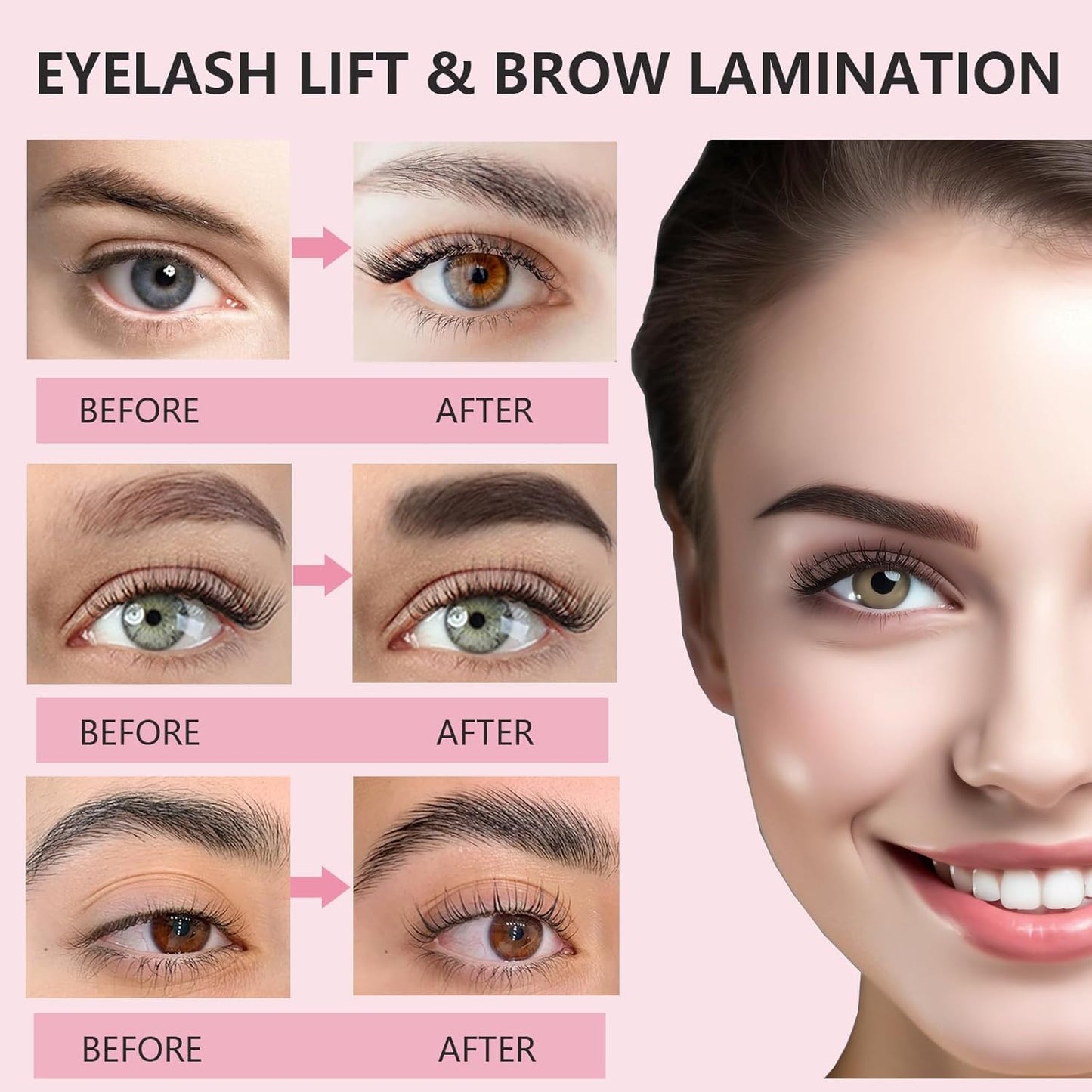 LUCKY CAT 2026 Lash Lift Kit, Professional Eyelash Perm Kit for Safe & Lasting Perming, Curling and Lifting Eyelashes, Easy for Beginner, Lash Lifting DIY Set for Salon-Quality at Home