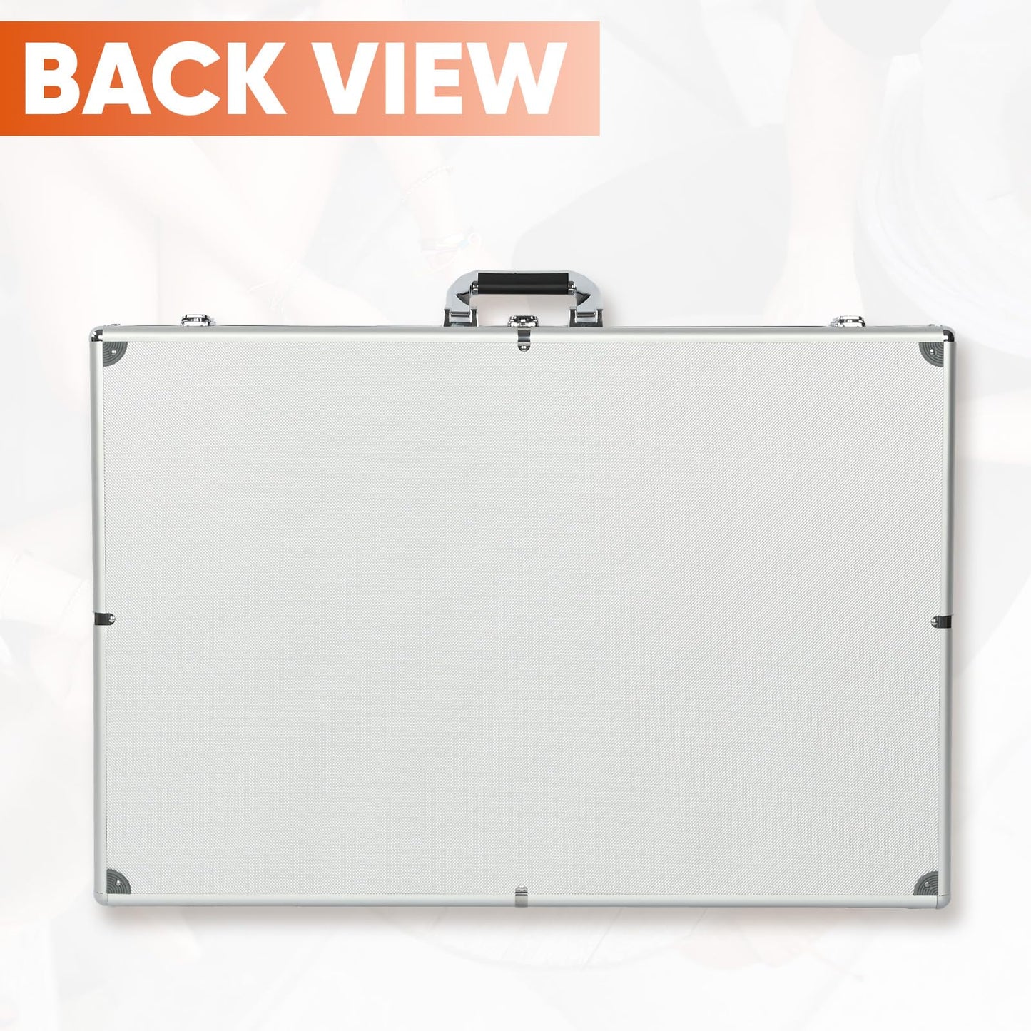 Portable Trade Show Display Case, 34"x22" Aluminum Card Show Display Case with Lock, Large Table Top Sports Card Display Case with Clear Acrylic Glass for Jewelry, Trading Card, Collectibles Shows