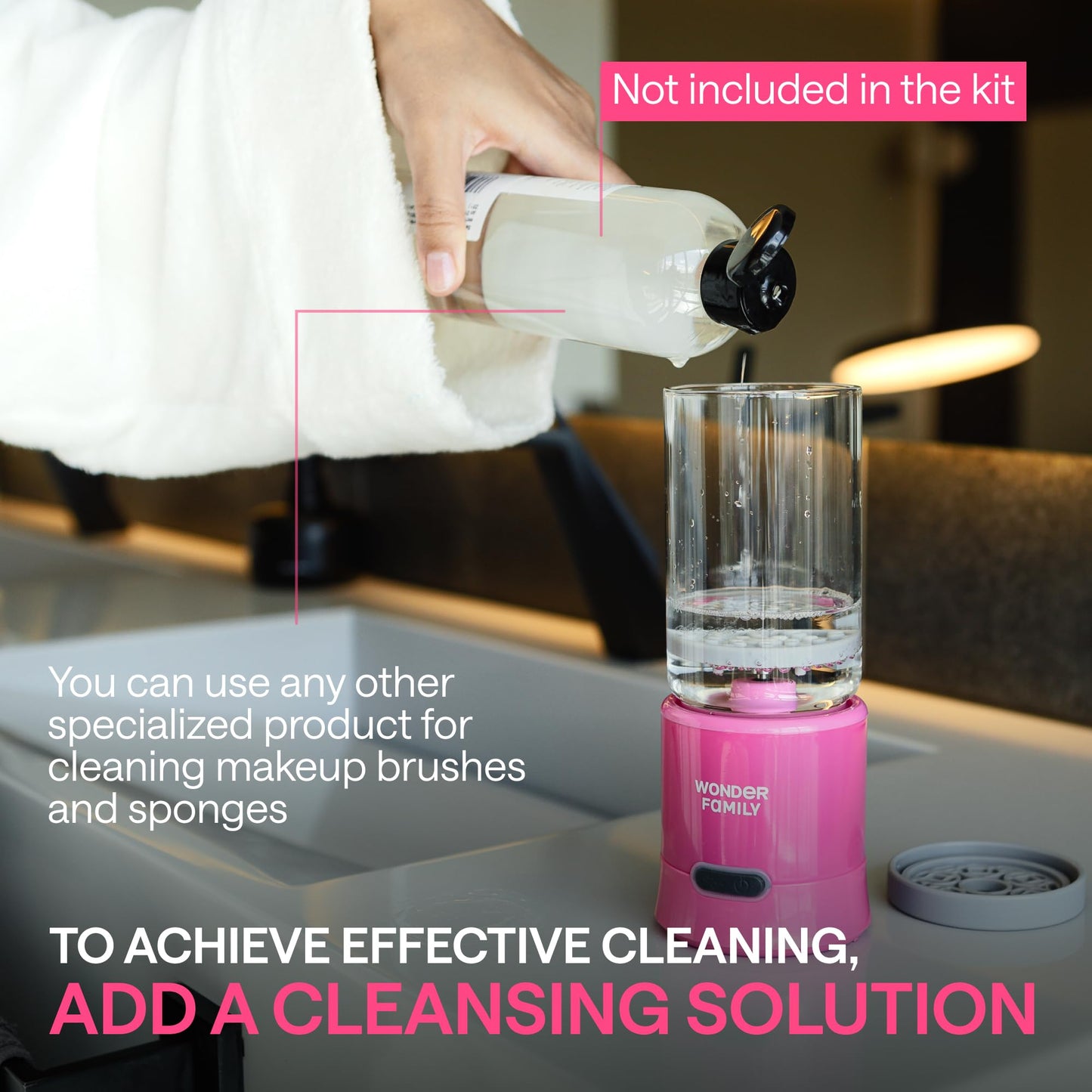 2-in-1 Electric Makeup Brush Cleaner Machine - Clean and Dry Makeup Brushes & Tools & Sponges Automatically - Makeup Brush Dryer & Makeup Brush Washer Combined