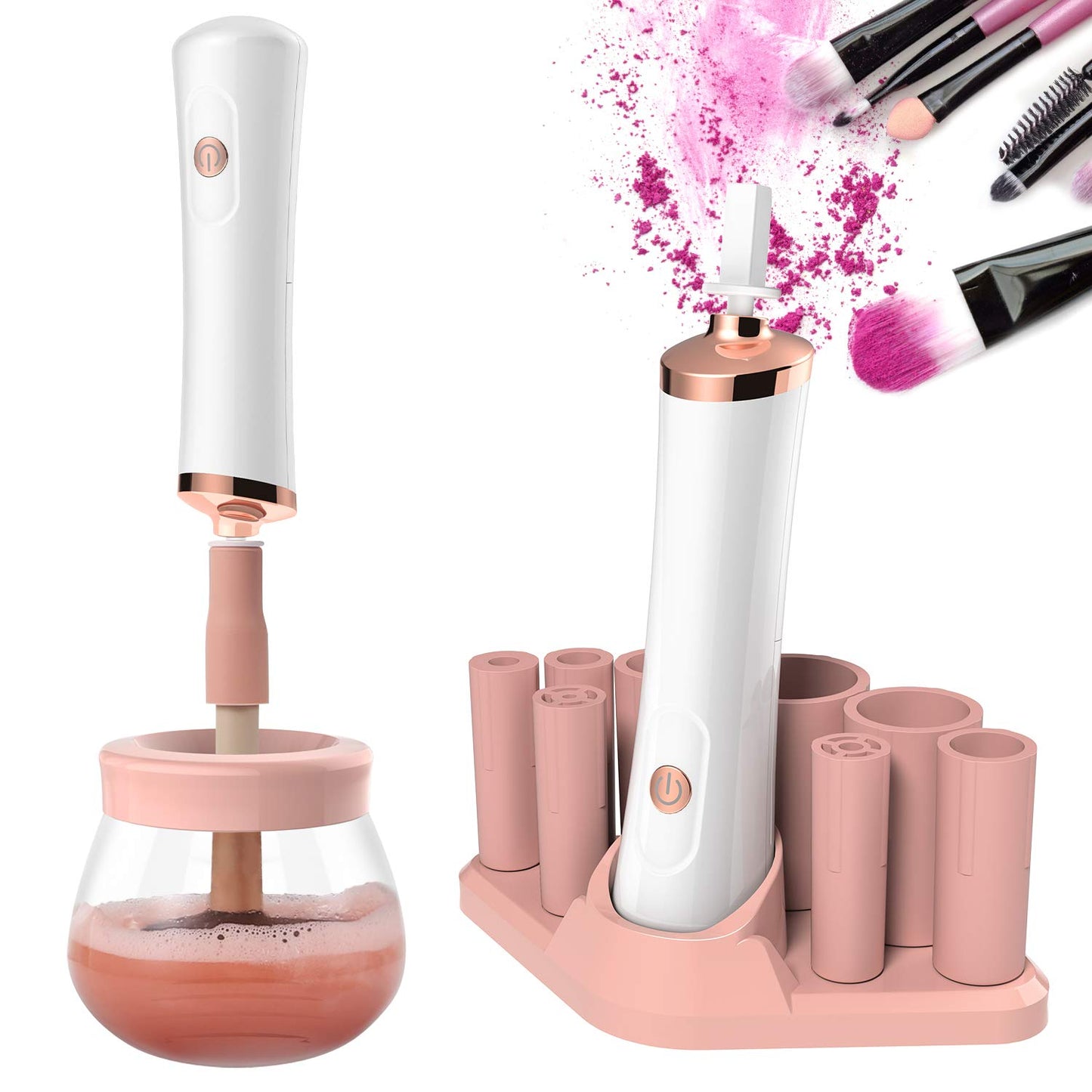 Senbowe Electric Makeup Brush Cleaner and 3 in 1 Makeup Brush Cleaner Bowl