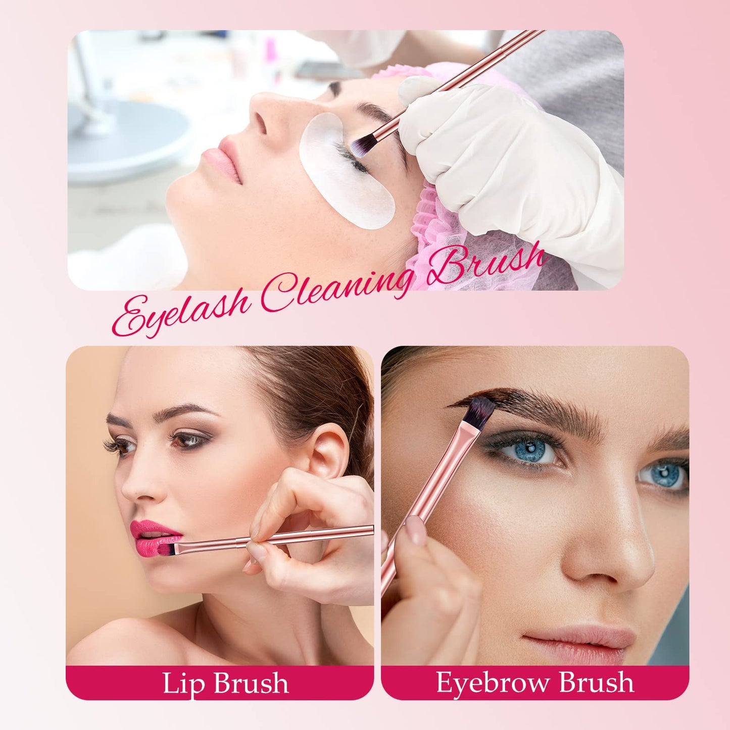 24 Pcs Eyeshadow Smudge Brush 2 in 1 Eyeshadow Double Ended Concealer Brush Under Eye Small Soft Firm Pointed Foundation Makeup Applicator for Blending Eye Shadow Liner(Rose Gold)