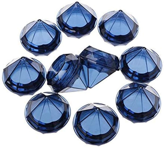 Healthcom 50 Pack 5 Gram5 ML Empty Clear Jars Diamond shaped Plastic Cosmetic Jars Makeup Samples Pot with Lids Trial Case Refillable Cosmetics Cream Box for Lotion Lip Balm Eyeshadow Nails (Royal