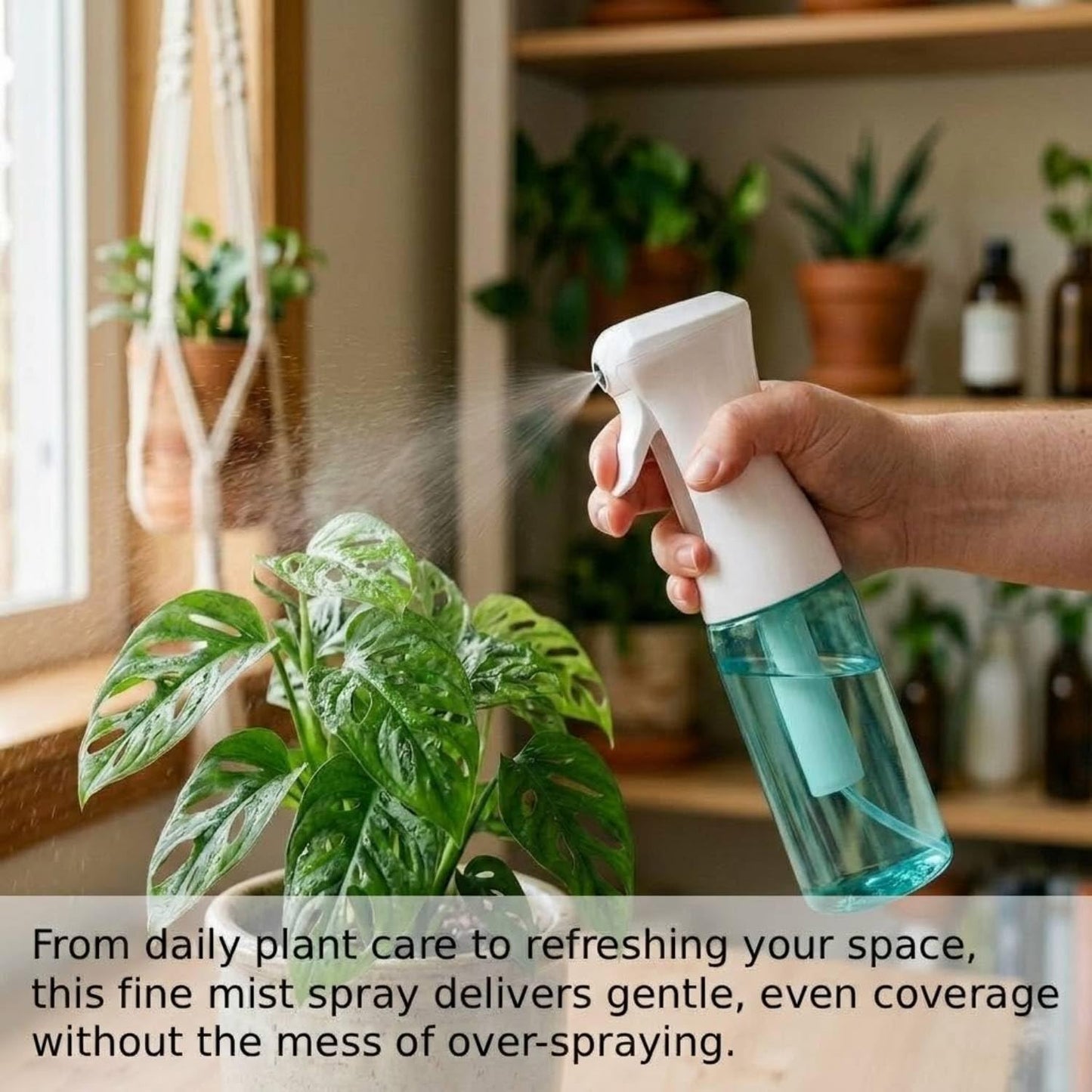 VIGOR PATH Continuous Fine Mist Spray Bottle – 6.7oz/200ml Refillable Water Mister for Hair, Cleaning, Plants & Beauty (Variety Pack)