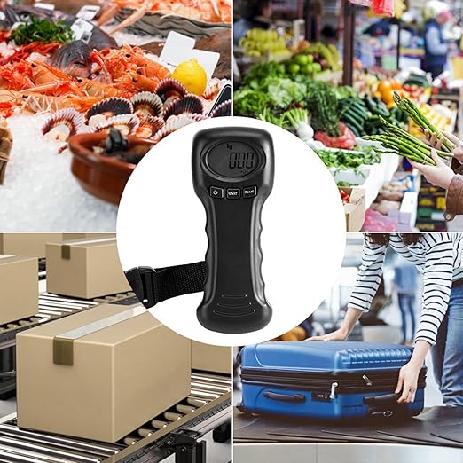 Luggage Scale, 44kg/97lb Suitcase Scale with LCD Digital Display for Travel, Packages