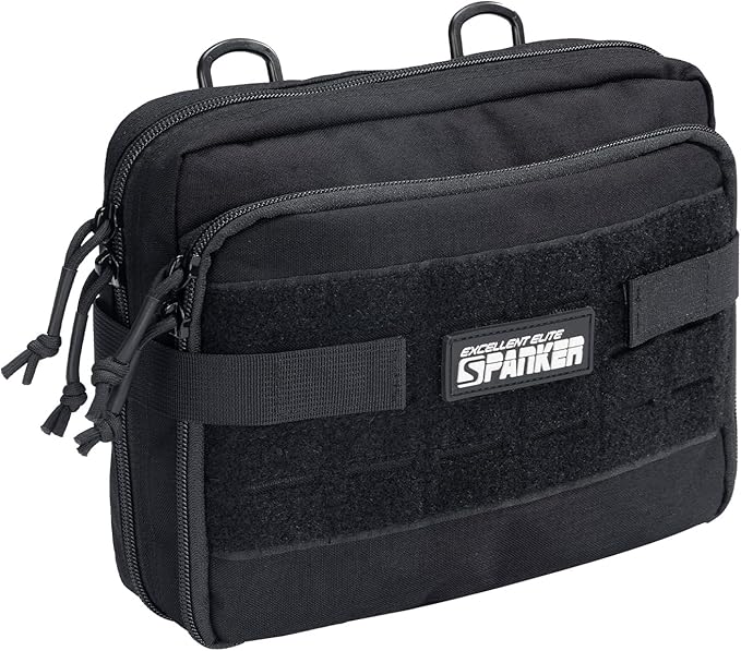 EXCELLENT ELITE SPANKER Tactical Molle Admin Pouch Utility Organizer EDC Medical Bag Utility EDC Tool Pouch with Shoulder Strap Attachment Pouches Waist Bag
