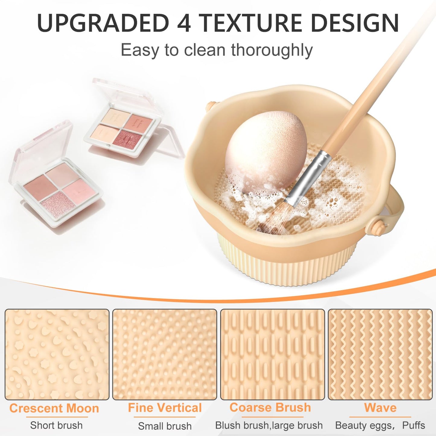 Senbowe Electric Makeup Brush Cleaner and 3 in 1 Makeup Brush Cleaner Bowl
