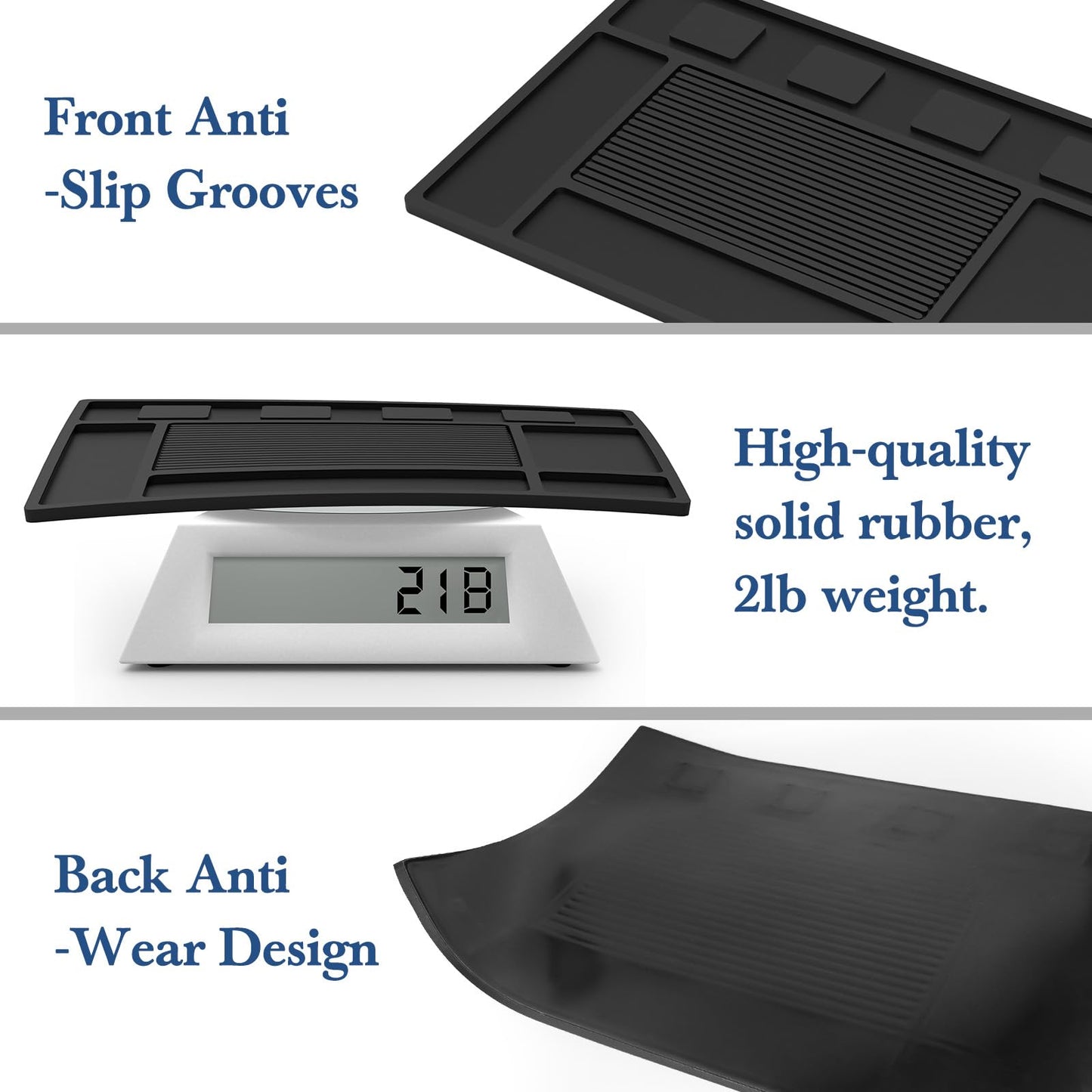 Magnetic Barber Mat for Clippers,Station Barber Tool Organizer Mat Rubber for Scissors Salon Barber shop Beauty Tools with 4 Slots Flexible Silicone Barber Pad Non-Slip Professional Barber Accessories