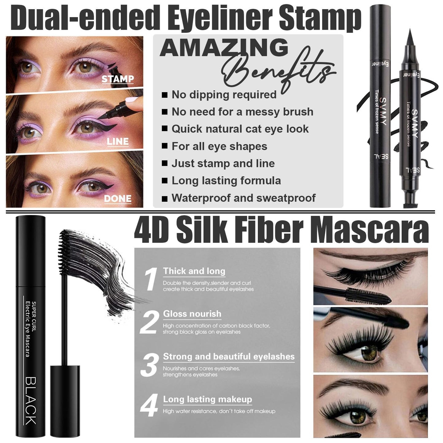 All in One Makeup Kit for Women Full Kit - Make Up Gift Set With Eyeshadow, Foundation, Lipstick, Mascara, Brush, Sponge, Brow Powder & Soap, Eyeliner - Ideal for Daily Wear & Gifting