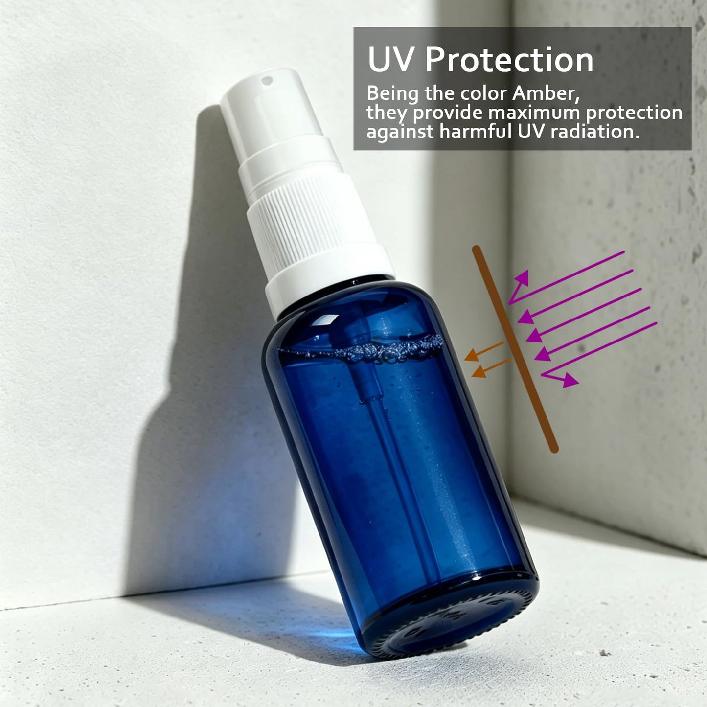 12pack 30ml Empty Refillable Glass Pump Bottle, 1oz Blue Lotion Cream Essential Oil Shampoo Dispenser Travel Cosmetic Small Container (30ml Blue 12pcs)